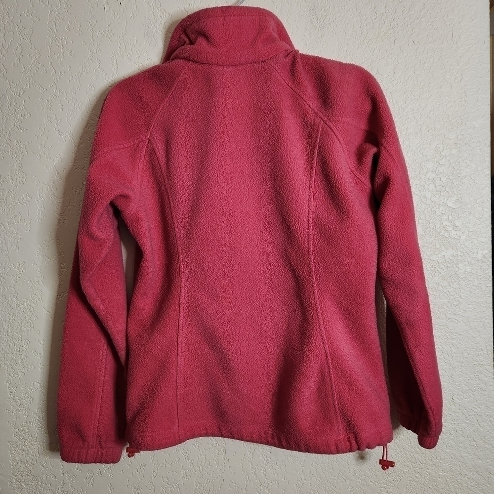 Womens Columbia Fleece Coral Pink Jacket sz Medium - Picture 2 of 5